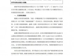 晶澳科技2億元入股華民股份